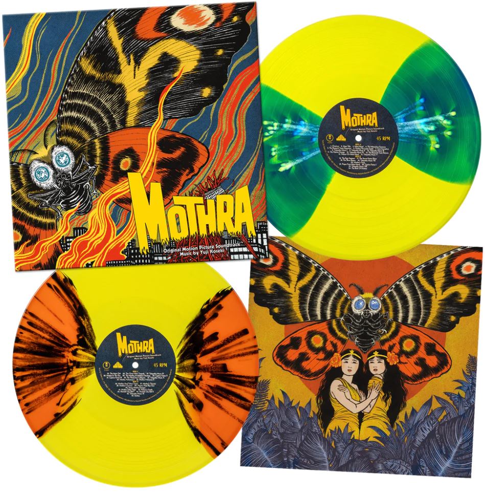 Mothra Original Motion Picture Soundtrack (180g, 2LP, Art Print, Yellow Splatter Vinyl) [Vinyl] (ONLINE ORDER ONLY)