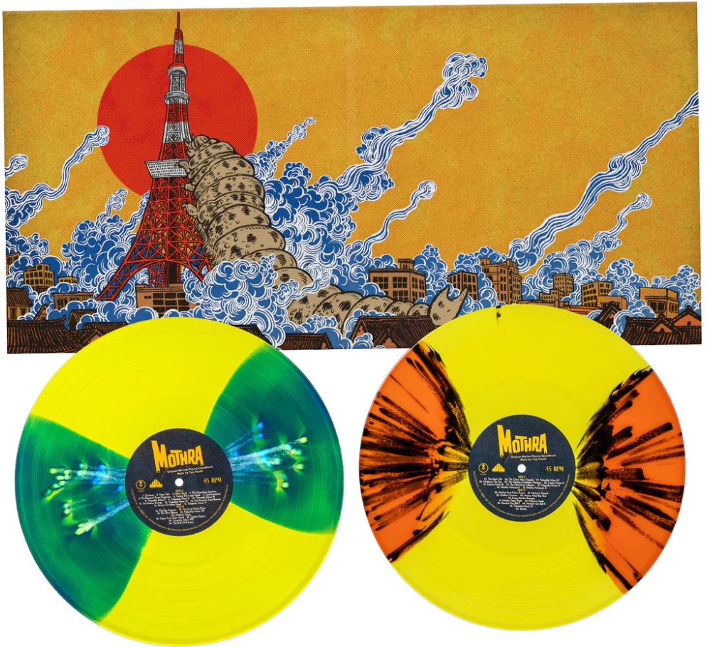 Mothra Original Motion Picture Soundtrack (180g, 2LP, Art Print, Yellow Splatter Vinyl) [Vinyl] (ONLINE ORDER ONLY)