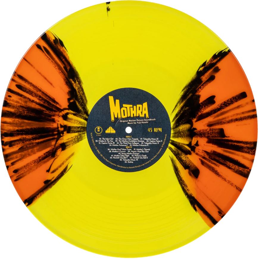 Mothra Original Motion Picture Soundtrack (180g, 2LP, Art Print, Yellow Splatter Vinyl) [Vinyl] (ONLINE ORDER ONLY)
