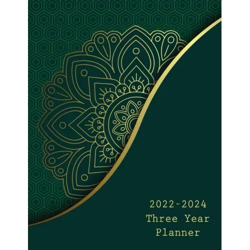 2022-2024 Three Year Planner: 36 Months Calendar Calendar with Holidays 3 Years Daily Planner Appointment Calendar 3 Years Agenda - Paperback (ONLINE ORDER ONLY)