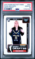 Graded 2025 Panini Instant Paige Bueckers #DN1 Draft Night Rookie RC Basketball Card PSA 10 Gem Mint (ONLINE ORDER ONLY)