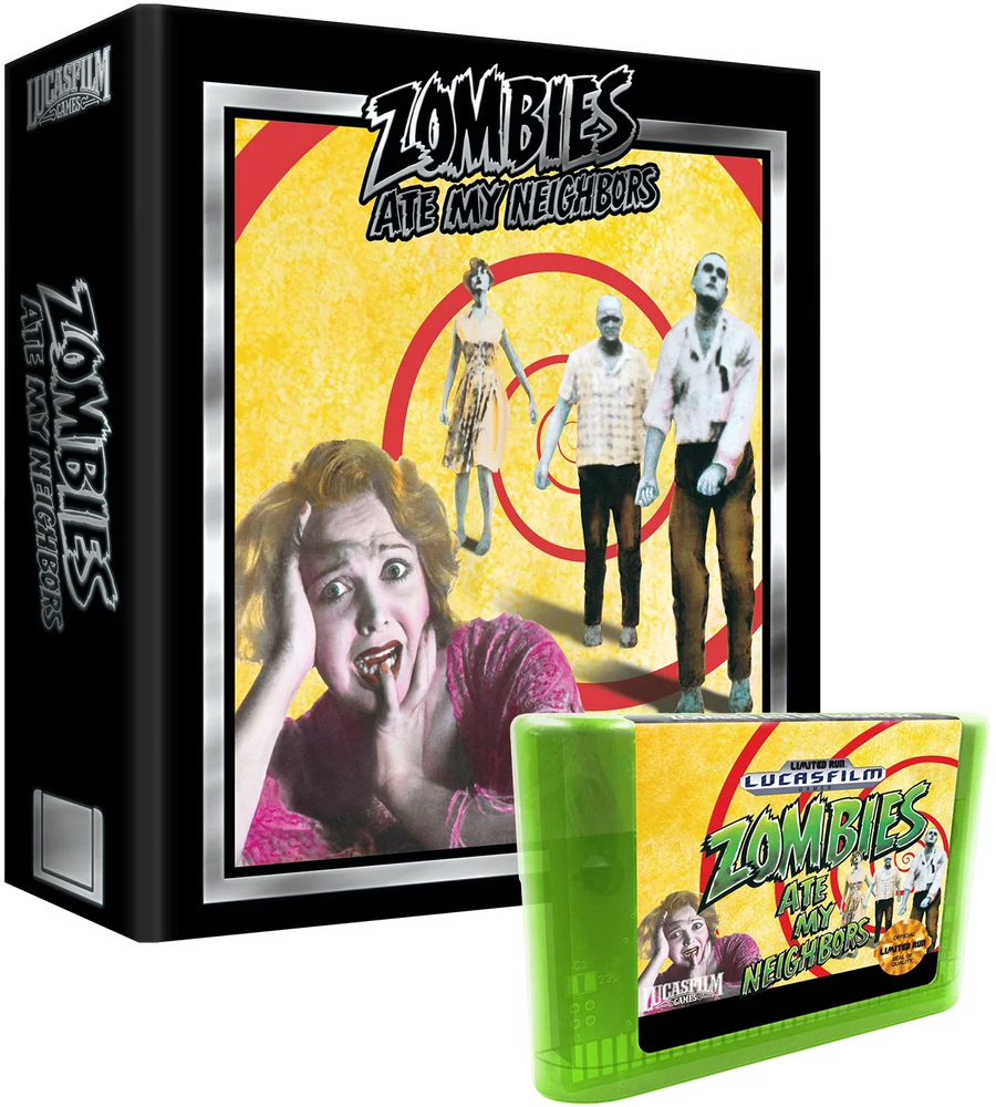 Zombies Ate My Neighbor: Premium Edition Green Cartridge (Sega Genesis) (ONLINE ORDER ONLY)