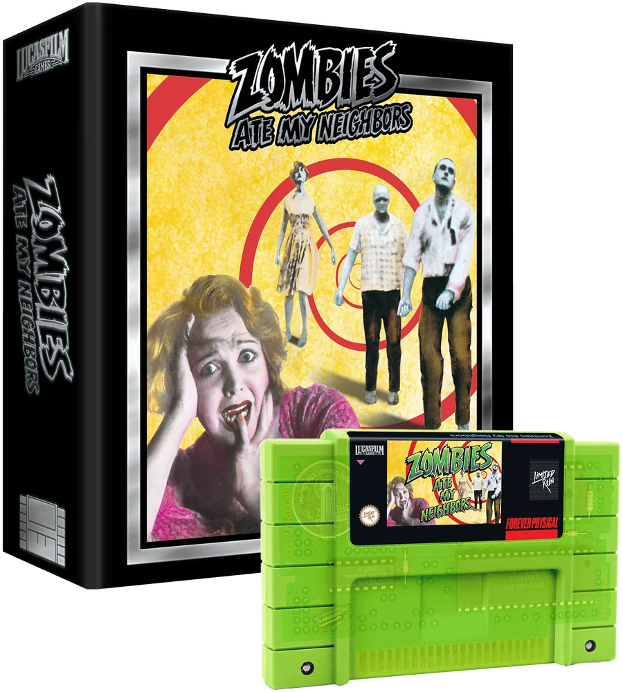 Zombies Ate My Neighbor: Premium Edition Green Cartridge (Super Nintendo) (Online Order Only)
