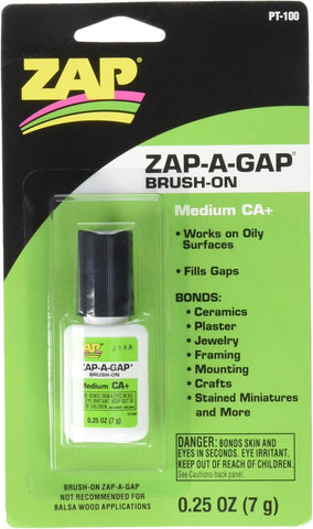 ZAP: Zap-A-Gap - Medium CA+ - Green - Brush-on - 1/4 oz (ONLINE ORDER ONLY)