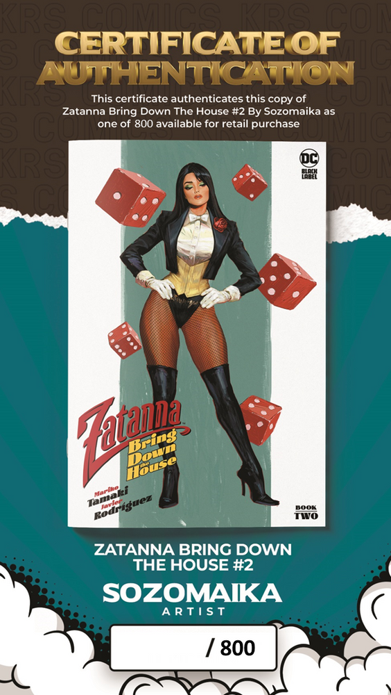Zatanna Bring Down The House #2 (Of 5) Sozomaika Trade Variant GGA (07/24/2024) Dc (ONLINE ORDER ONLY)