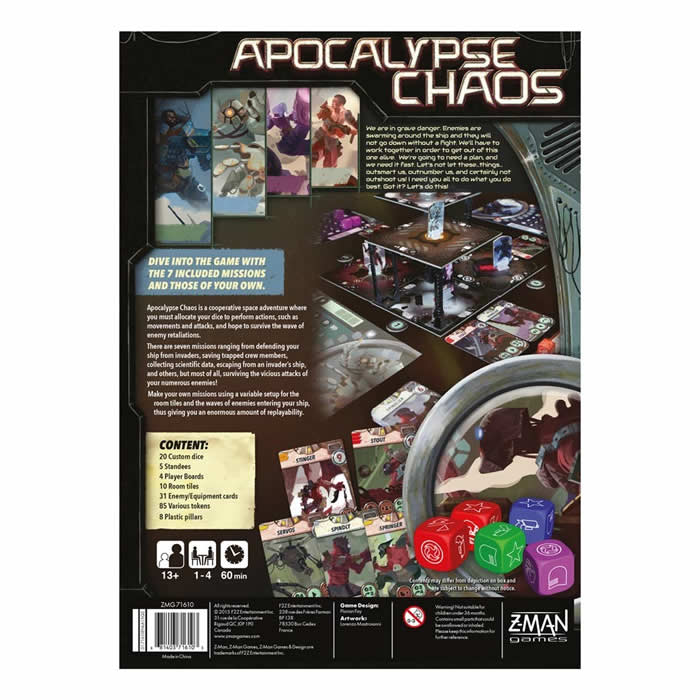ZMG71610 Apocalypse Chaos Board Game Zman Games (ONLINE ORDER ONLY)
