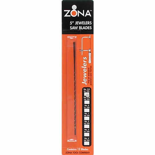 ZON36-475 5 Inch Jewelers Saw Blades X 12 Zona (ONLINE ORDER ONLY)