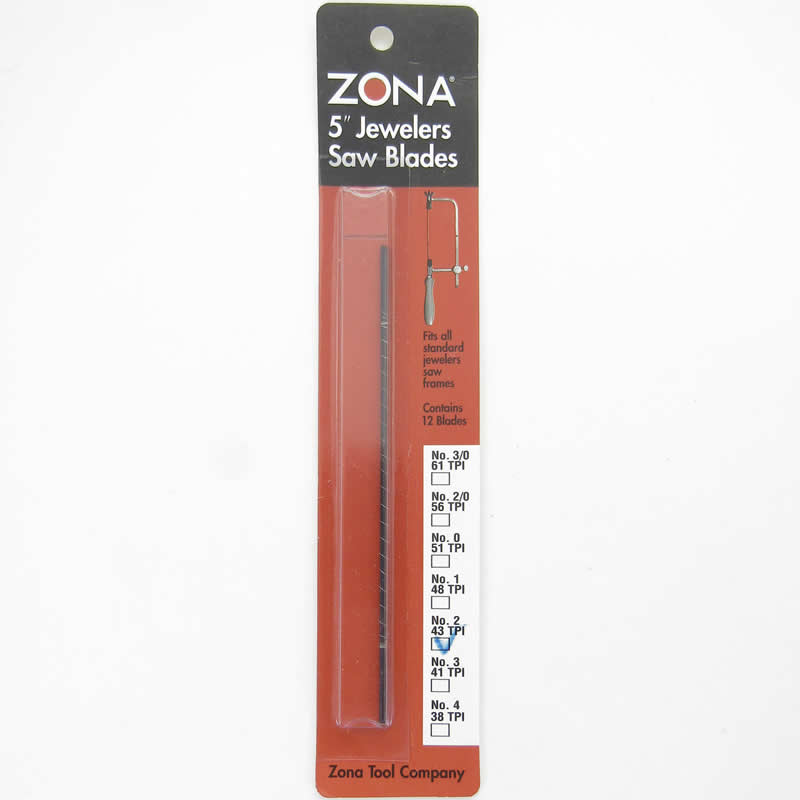 ZON36-480 Jewelers Saw Blades 12pk .028x.013 43 TPI Zona Tools (ONLINE ORDER ONLY)