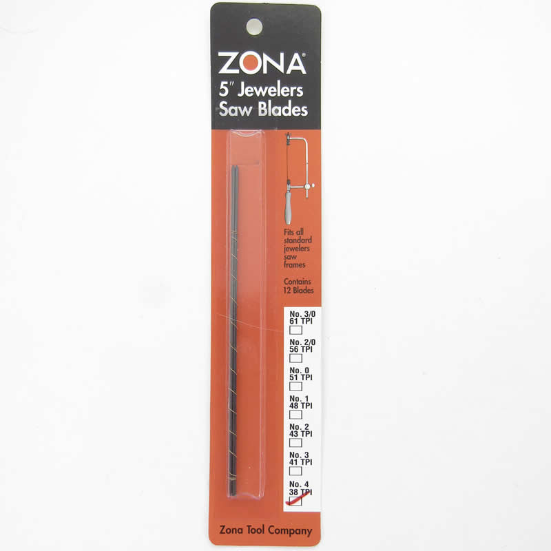 ZON36-482 Jewlers Saw Blades 12pk .031x.015 38 TPI Zona Tools (ONLINE ORDER ONLY)
