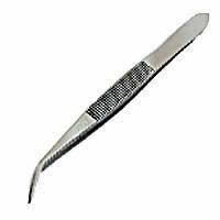 ZON37-548 Curved Point Tweezer Short Zona Tools (ONLINE ORDER ONLY)
