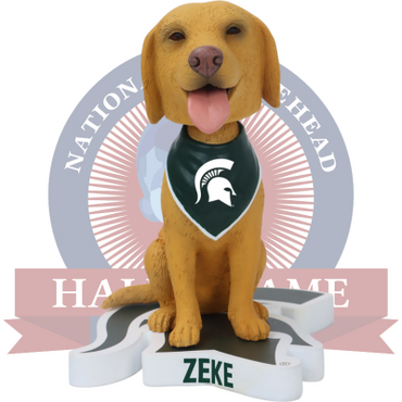 Zeke the WonderDog Michigan State Spartans Live Dog Bobblehead (ONLINE ORDER ONLY)