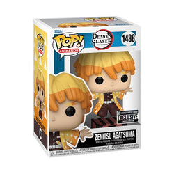 Demon Slayer Zenitsu Protecting Nezuko's Box Funko Pop! Vinyl Figure #1488- Entertainment Earth Exclusive with Funko Protector (Online Order Only)
