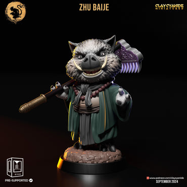 3D Printed Clay Cyanide Zhu Baije Black Myth - Wukong Set 28 32 mm D&D (Online Only)