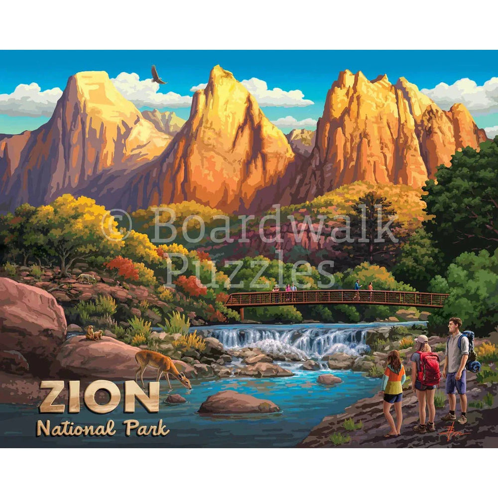 Zion National Park 500 Piece Jigsaw Puzzle Boardwalk (ONLINE ORDER ONLY)