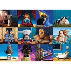 Zodiac Cats 1000 Piece Jigsaw Puzzle Eurographics (ONLINE ORDER ONLY)