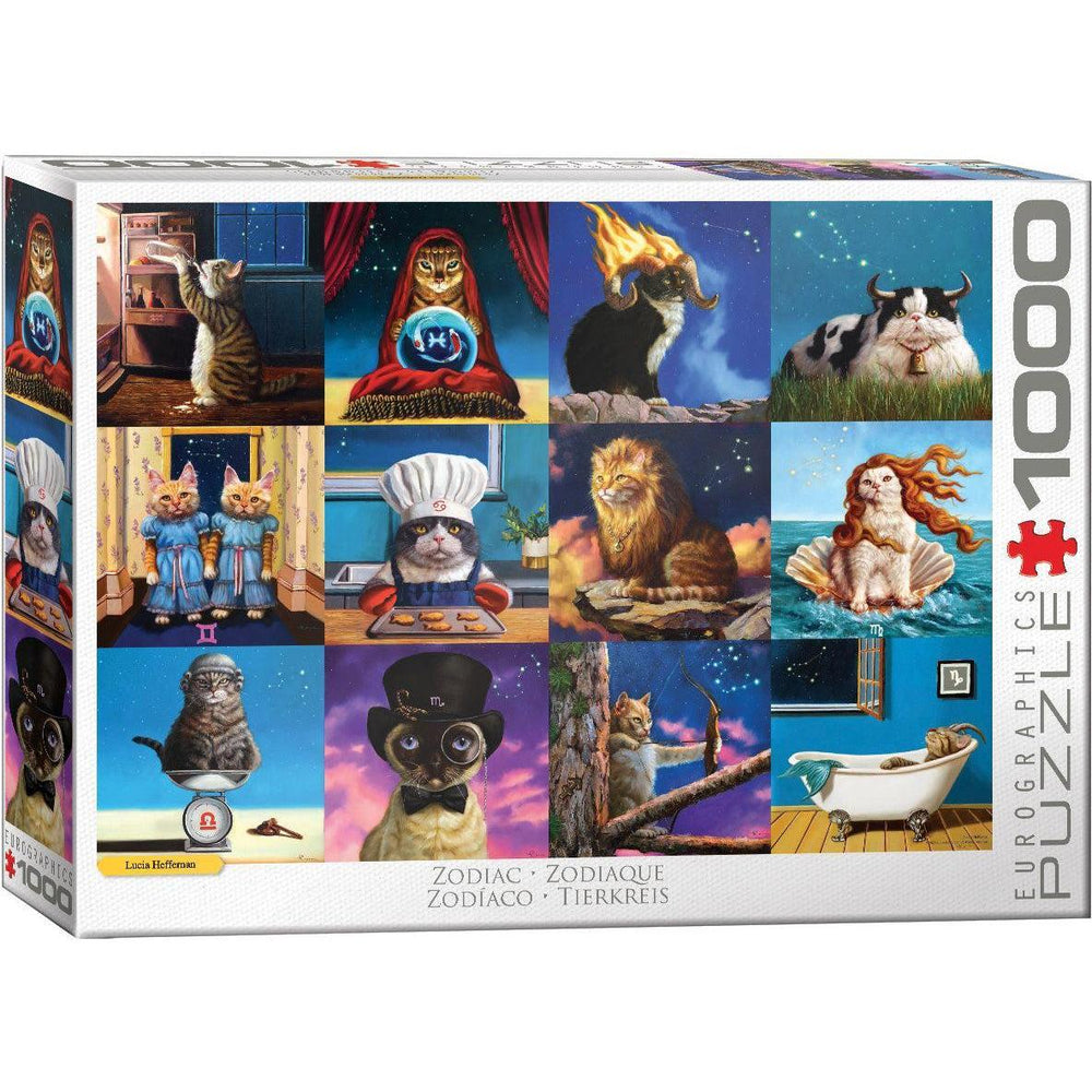 Zodiac Cats 1000 Piece Jigsaw Puzzle Eurographics (ONLINE ORDER ONLY)