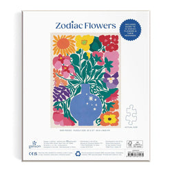 Zodiac Flowers 1000 Piece Jigsaw Puzzle Galison (ONLINE ORDER ONLY)