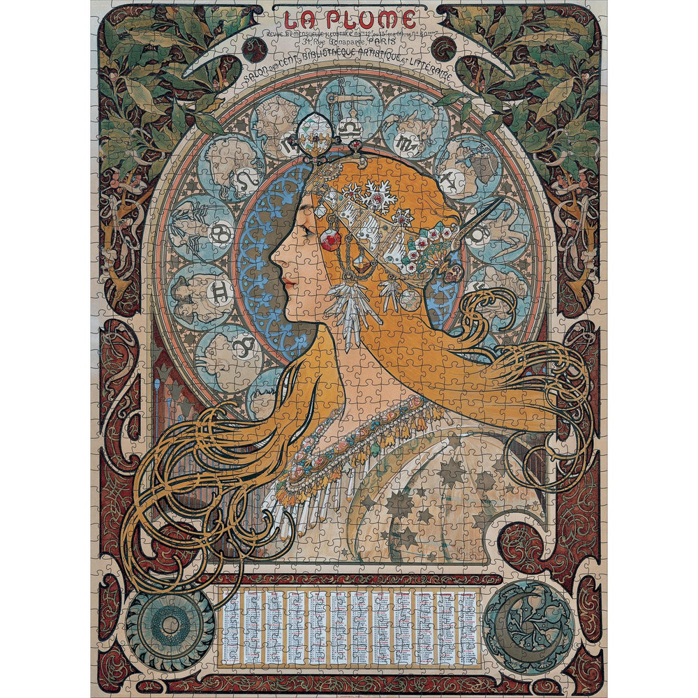 Zodiac by Mucha 1000 Piece Jigsaw Puzzle Pomegranate (ONLINE ORDER ONLY)