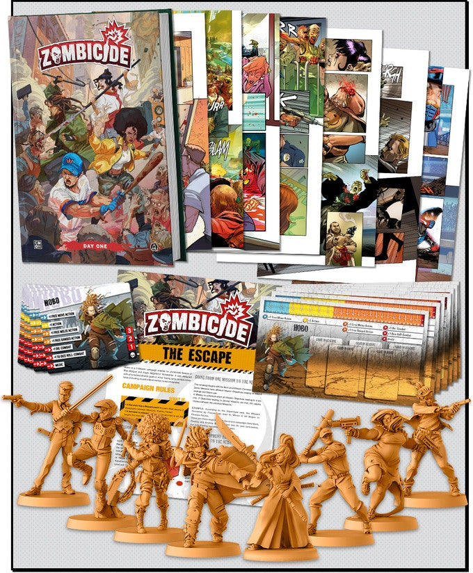 Zombicide: Day One Graphic Novel + Kickstarter Exclusive Comic Book Extras (ONLINE ORDER ONLY)