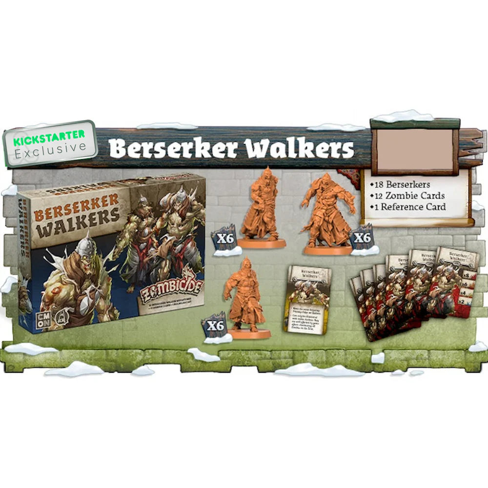 Zombicide: White Death Berserker Walkers - Kickstarter Exclusive (ONLINE ORDER ONLY)
