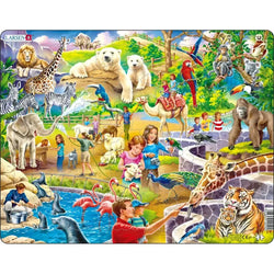 Zoo Animals 48 Piece Tray Jigsaw Puzzle Larsen