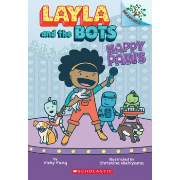 Happy Paws: A Branches Book (Layla and the Bots #1): Volume 1 - Paperback (ONLINE ORDER ONLY)