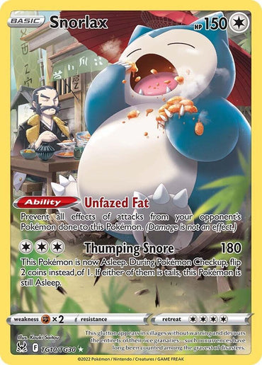 Snorlax (TG10/TG30) [Sword & Shield: Lost Origin] (Online Only)