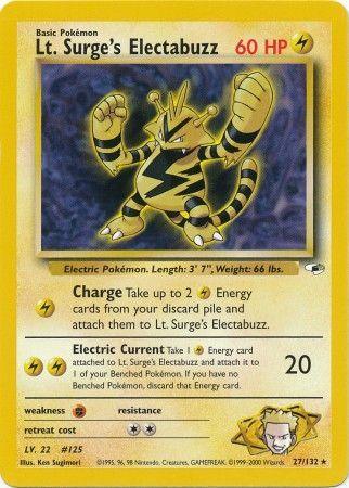 Lt. Surge's Electabuzz (27/132) [Gym Heroes Unlimited] (Online Only)