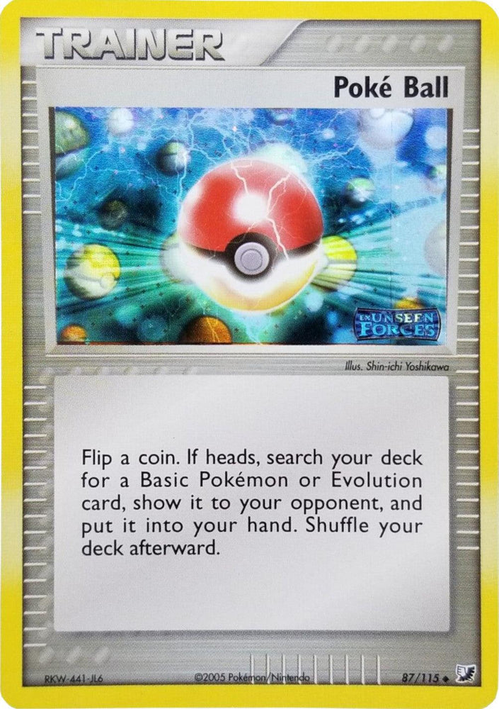 Poke Ball (87/115) (Stamped) [EX: Unseen Forces] (Online Only)