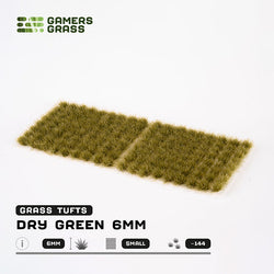 Gamers Grass Tufts: Dry Green 6mm- Small (ONLINE ORDER ONLY)