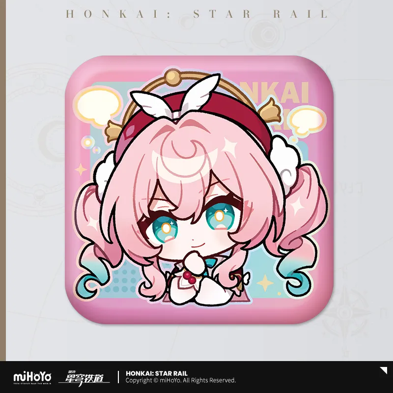 Pom-Pom Exhibition Series Square Tinplate Badge (ONLINE ORDER ONLY)