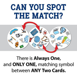 UNC Tar Heels Spot It! Card Game
