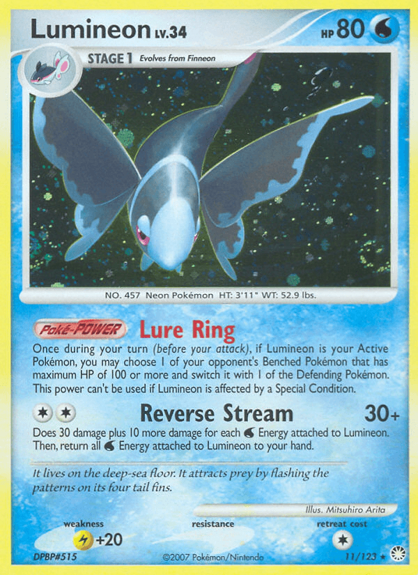 Lumineon (11/123) [Diamond & Pearl: Mysterious Treasures] (Online Only)