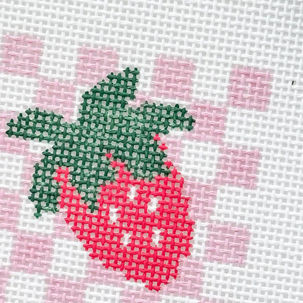 Cotswold Co Designs - Strawberry Needlepoint Canvas, Summer Needlepoint Canvas (ONLINE ORDER ONLY)