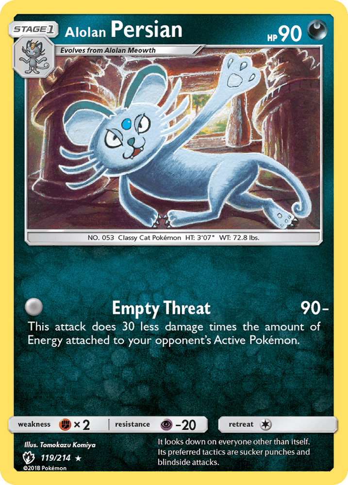 Alolan Persian (119/214) [Sun & Moon: Lost Thunder] (Online Only)
