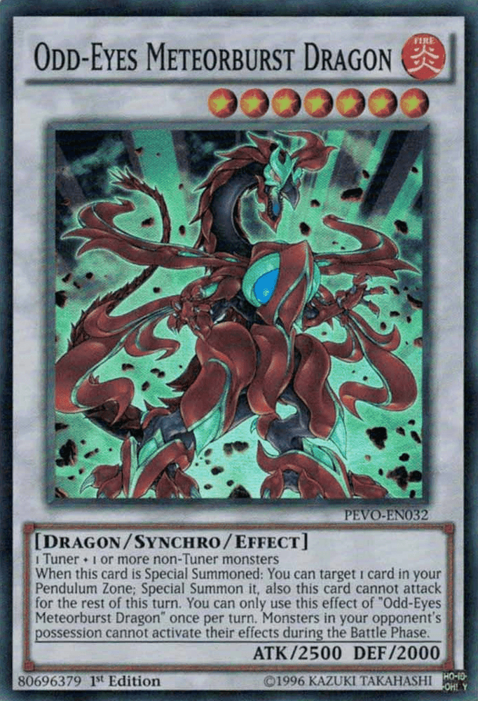Odd-Eyes Meteorburst Dragon [PEVO-EN032] Super Rare (ONLINE ORDER ONLY)