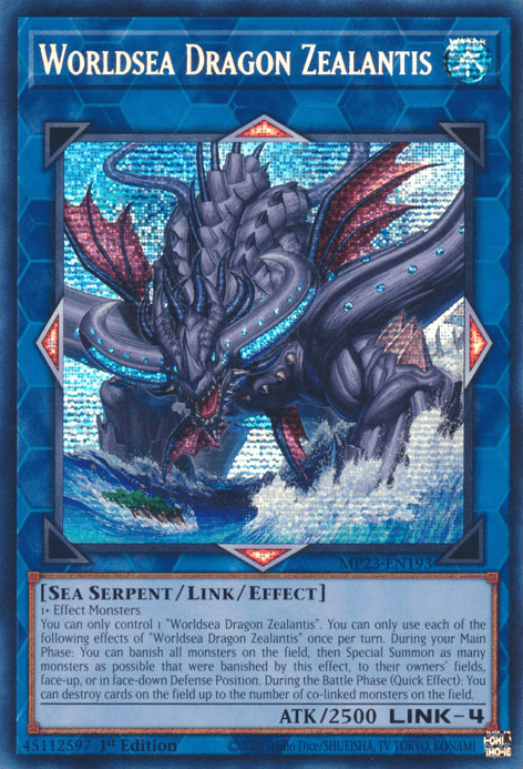 Worldsea Dragon Zealantis [MP23-EN193] Prismatic Secret Rare (ONLINE ORDER ONLY)