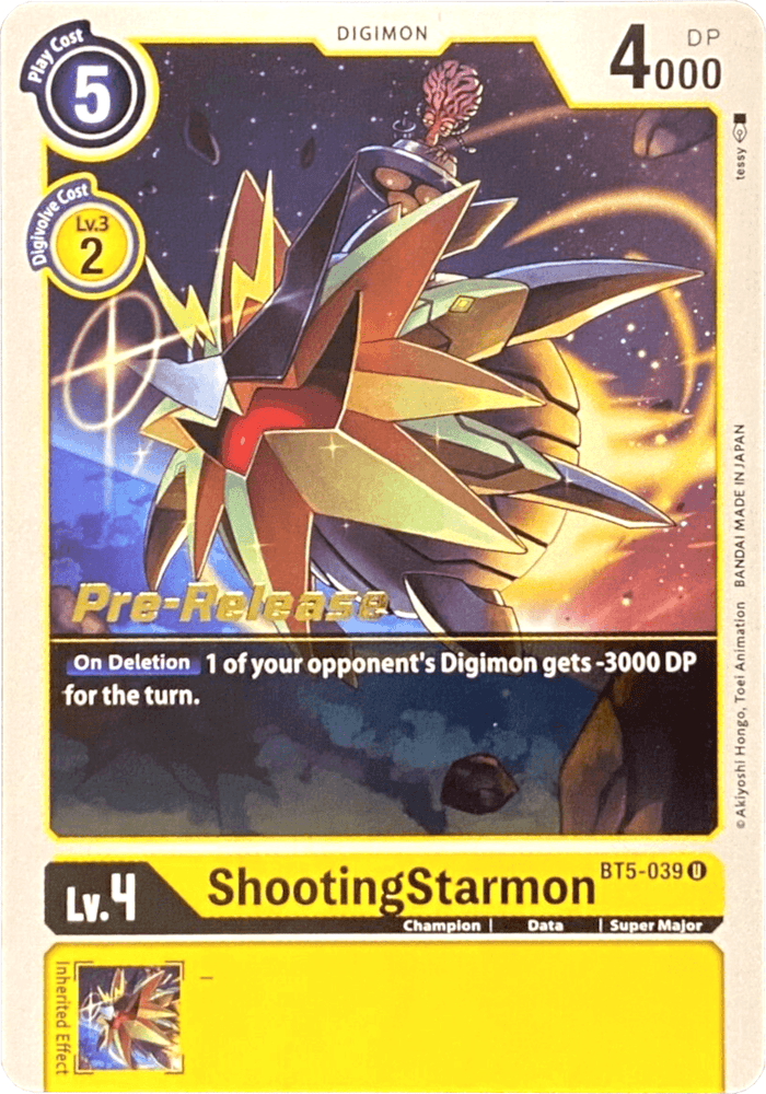 ShootingStarmon [BT5-039] [Battle of Omni Pre-Release Promos] (ONLINE ORDER ONLY)