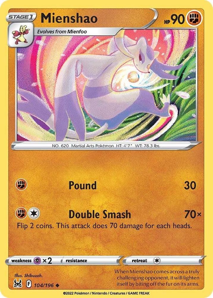 Mienshao (104/196) [Sword & Shield: Lost Origin] (Online Only)