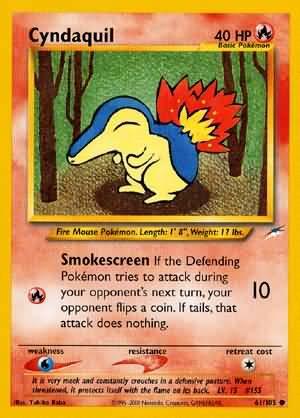 Cyndaquil (61/105) [Neo Destiny Unlimited] (Online Only)