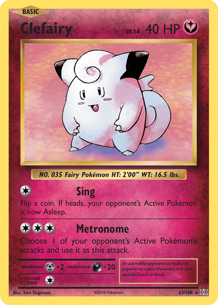 Clefairy (63/108) [XY: Evolutions] (Online Only)
