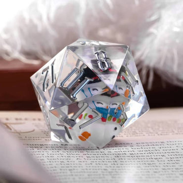 Snowman Holiday d20 Dice 33mm Christmas Dice (2021) (Online Only)