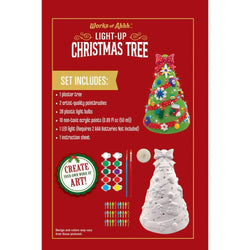 Light-Up Christmas Tree - 10" Plaster Paint Kit (ONLINE ORDER ONLY)
