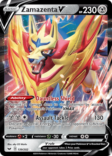 Zamazenta V (139/202) [Sword & Shield: Base Set] (Online Only)