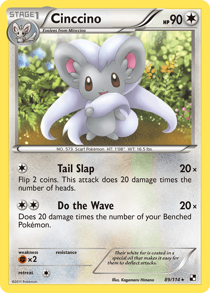 Cinccino (89/114) [Black & White: Base Set] (Online Only)
