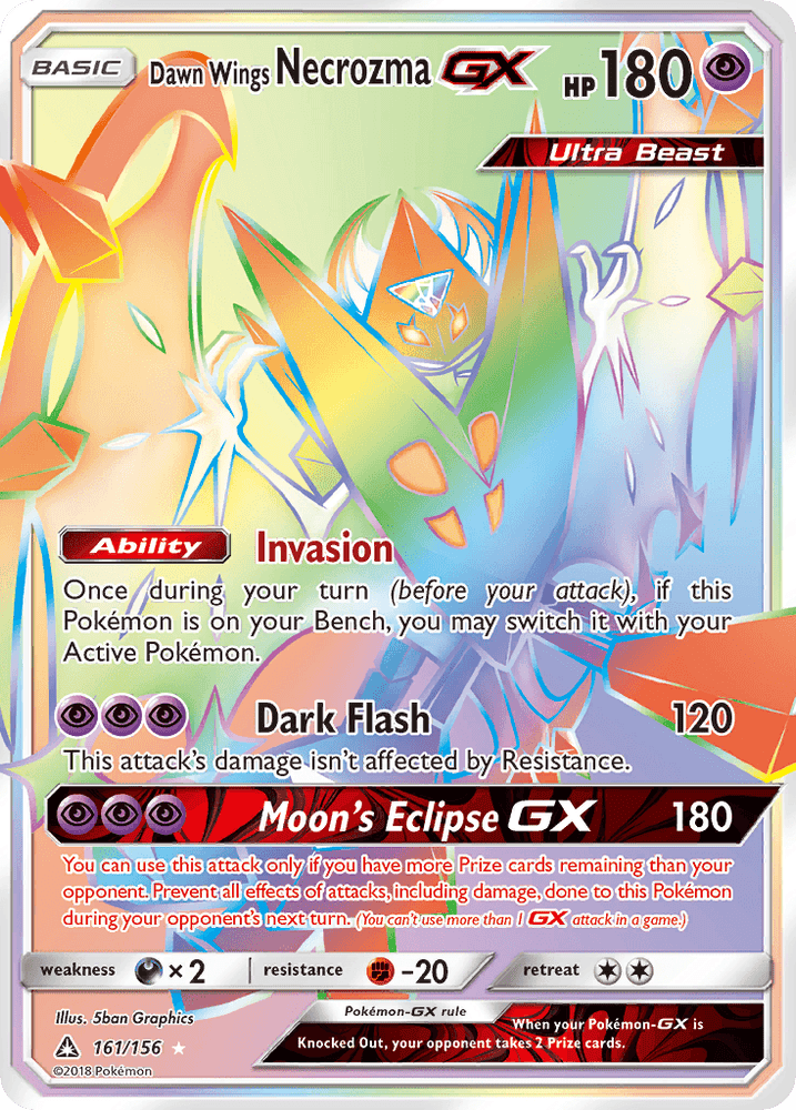 Dawn Wings Necrozma GX (161/156) [Sun & Moon: Ultra Prism] (Online Only)