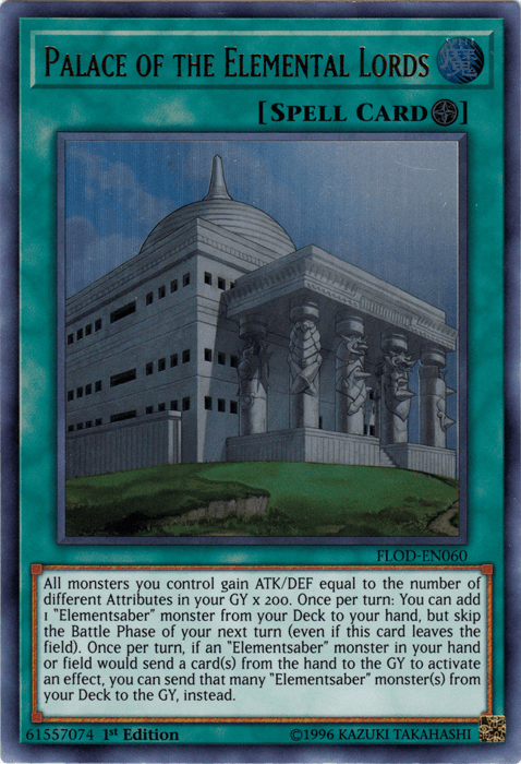 Palace of the Elemental Lords [FLOD-EN060] Ultra Rare (ONLINE ORDER ONLY)