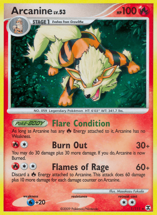 Arcanine (1/111) [Platinum: Rising Rivals] (Online Only)