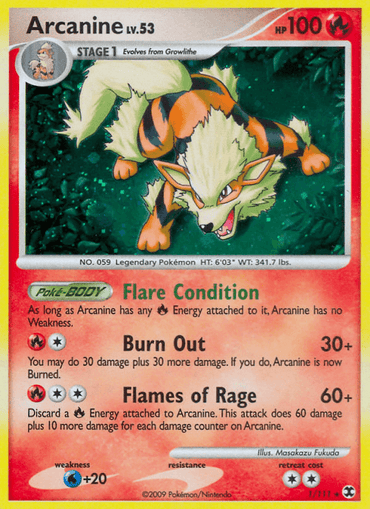 Arcanine (1/111) [Platinum: Rising Rivals] (Online Only)