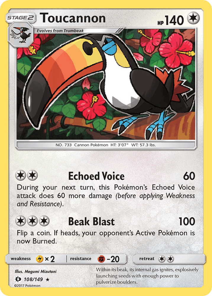Toucannon (108/149) [Sun & Moon: Base Set] (Online Only)